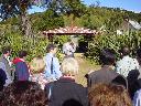 Waiting to go onto the Marae for Powhiri